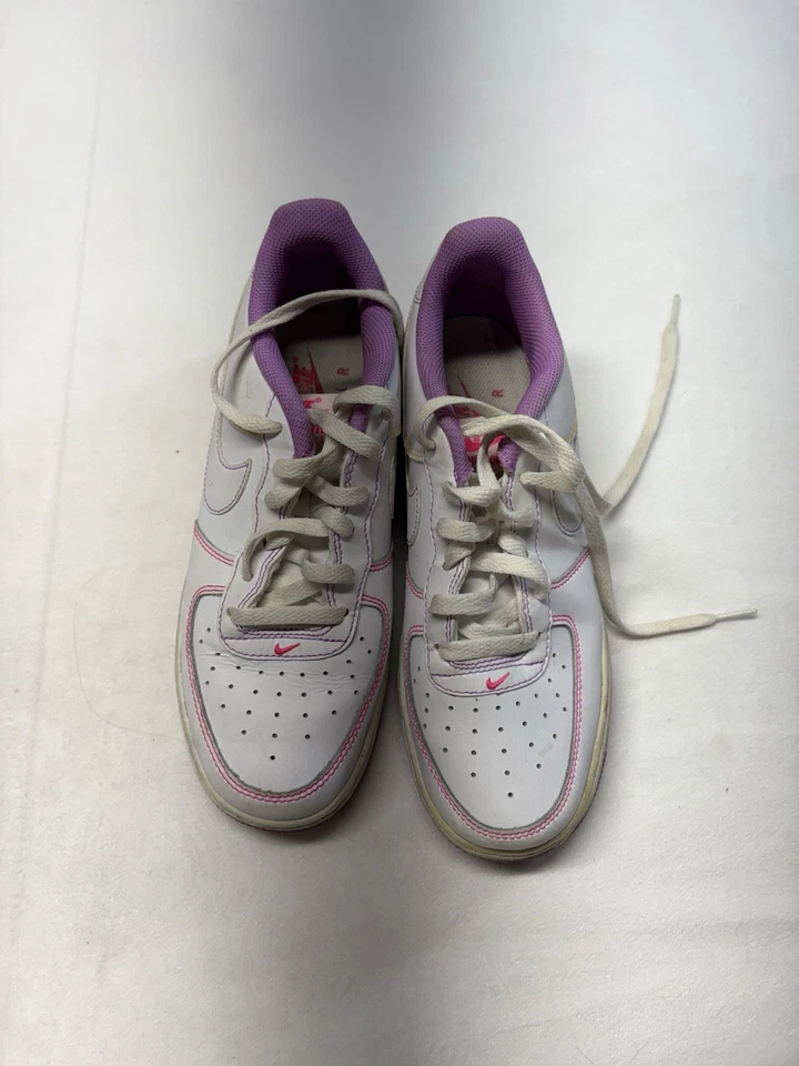 Nike Air Force 1 Low GS Usadas Puntada en Contraste Fucsia Brillo Juvenil Talla 6Y Foto 3 de 4