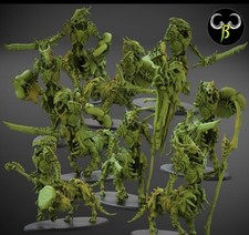 Skeleton Centaurs Fantasy Tabletop Miniatures X10 Heavy Cavalry