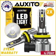 2x AUXITO H11/H8/H9 Globe Bulb 25W Car Headlight Light Lamp Head High Low Beam