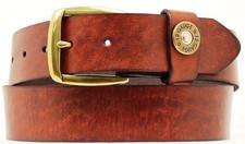 Nocona Western Belt Mens Leather Smooth Shotgun Shell Wine N2472202