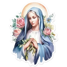 Virgin Mary - Vinyl Decal Sticker - Car Window Laptop - ebn11365
