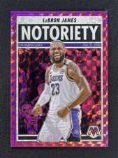 2024-25 Panini Mosaic LeBron James #6 Pink Prizm Notoriety Lakers /149