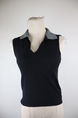 ARMANI JEANS SLEEVELESS JERSEY TANK TOP WOMEN 42 WOMAN CASUAL VINTAGE T-SHIRT