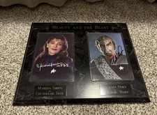 PODPISANA tablica Star Trek z doradcą troi i worf