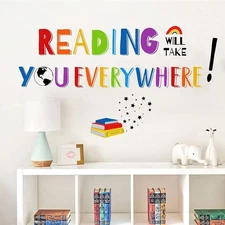 Mfault Reading Will Take You Everywhere Inspirational Quote Wall 