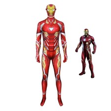 Avengers Endgame Iron Man Costume Tony Stark Cosplay Bodysuit Men's Outfit