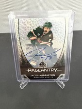 2023-24 Jacob Middleton Upper Deck SP Authentic Pageantry Auto Wild P-33