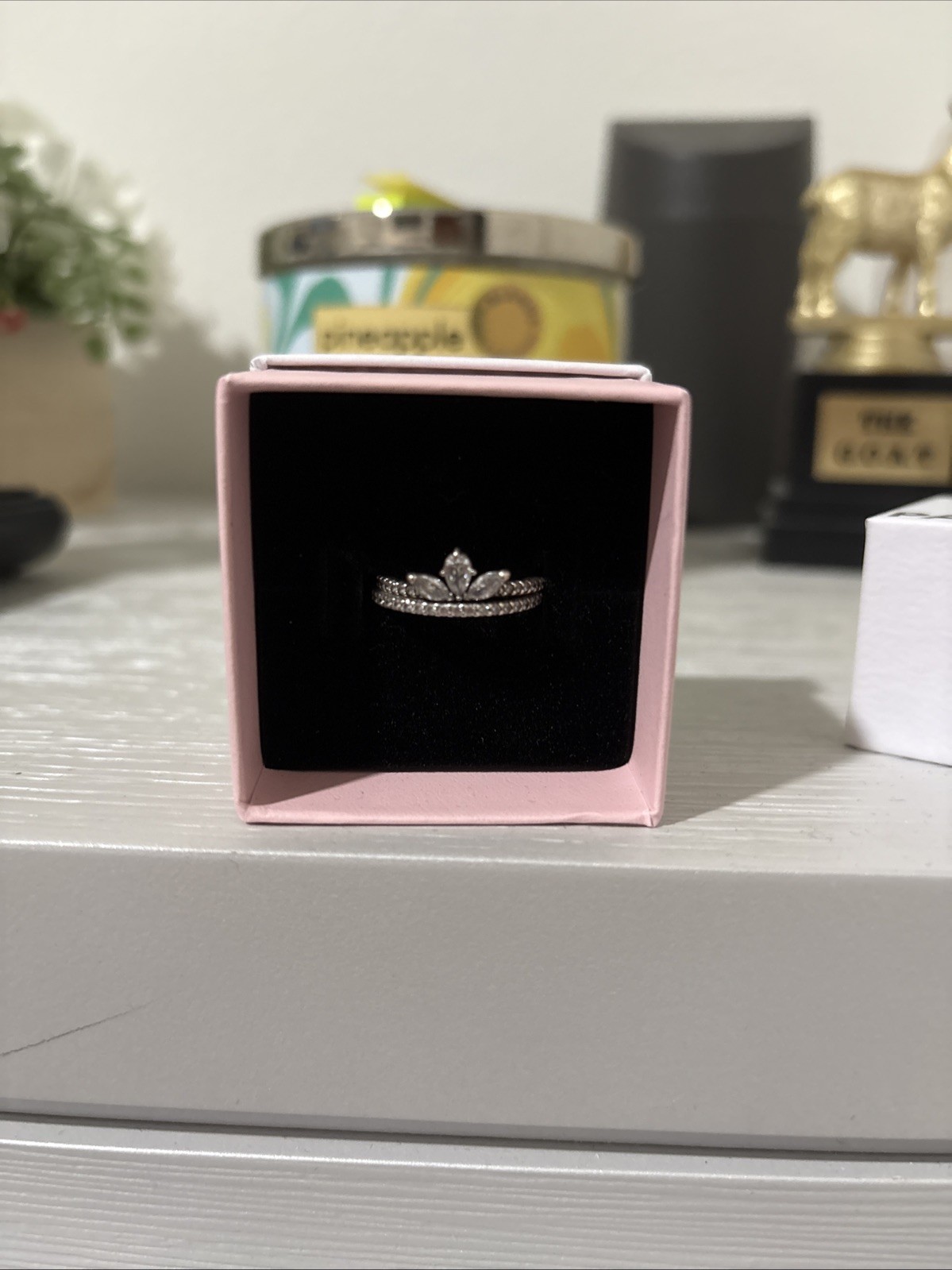 PANDORA Double Stack Ring Size 6 925 Sterling Sil… - image 1