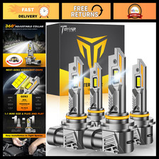Ultra-Bright 160,000LM 9005 9006 HB3 HB4 LED Light Bulbs Combo - 16X Brightness