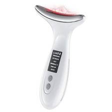 7-Color LED Red Light Therapy Face  Neck Massager - Anti-Aging Facial Sculpt...
