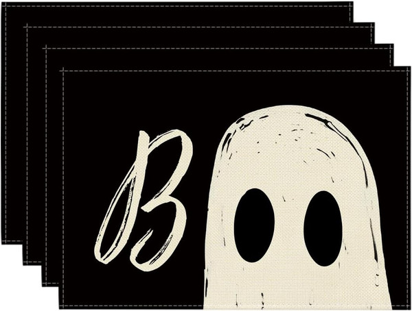 Artoid Mode Geist Boo Halloween Platzsets 30X45Cm 4Er Set-image