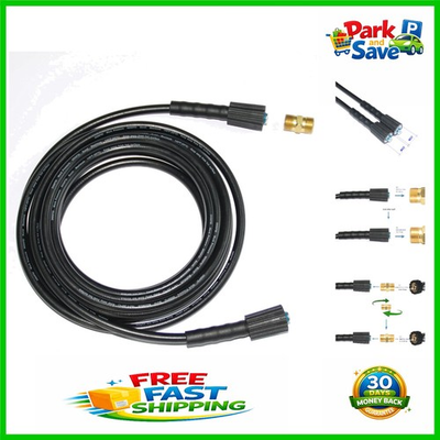 #ad Anti Kink 3000 PSI Pressure Washer Hose 1 4 Inch 35FT Length Includes Adapter $36.89