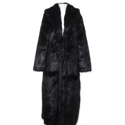 Clements Ribeiro, Wintermantel, Damen, Größe: XL, Schwarz, Acryl/Polyester #Rlw - Bild 1 von 4