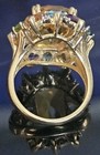 14k JCR Stamped: John C. Rinker; Multi-Gemstone 14K Yellow Gold Cluster Ring-sz7 — photo 9