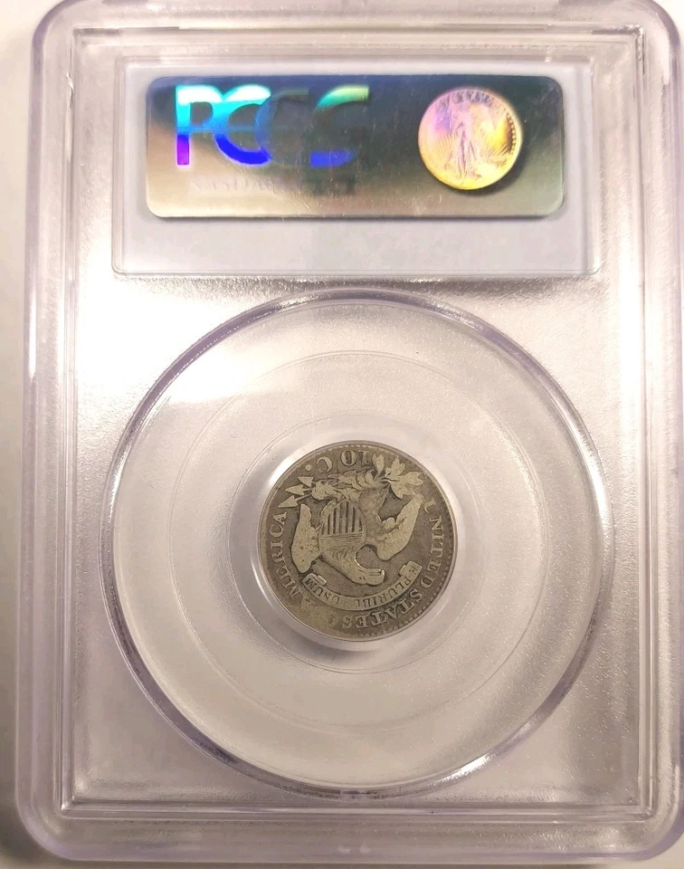 Rare!  1 Of 1 Pop CAC Stickered PCGS VG08, 1820 Capped Bust Dime Large O  - Image 4 of 4