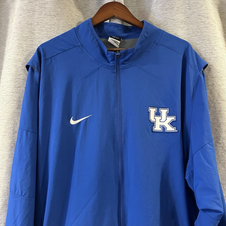 Nike Dri Fit UK Kentucky Wildcats Full Zip Windbreaker Size 3XL - Image 3 of 4