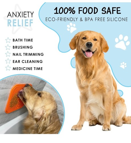 KILIN Dog Lick Mat For Slow Feeding W/ Suction Cups For Any Size Dog (2 Pck) - Picture 5 of 5