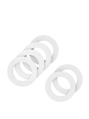 Sealing ring for glass drinking bottles, silicone replacement seal, food-safe