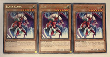 ? 3 x MZMU-EN079 Santa Claws Rare 1st Ed Playset YuGiOh ?