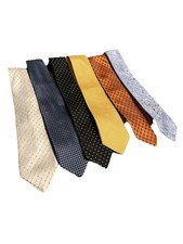 Men's Silk Necktie Set of 6 Luxury Designers With Different Brands