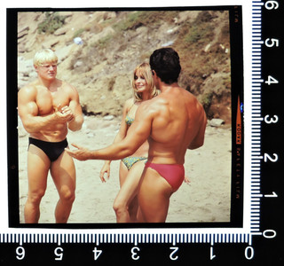 Sharon Tate David Draper orig 2.25x2.25 colour transparency candid photo 1967
