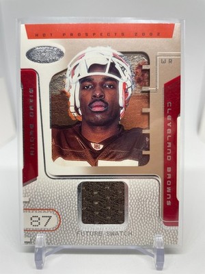 2002 FLEER HOT PROSPECTS ANDRE DAVIS RC JERSEY #0096/1000 BROWNS ROOKIE #82