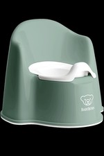 Brand New BabyBj rn Potty Chair, Deep green/White