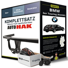Für BMW 3er Touring (Kombi) Typ F31 Anhängerkupplung starr +eSatz 13pol 14- AHK