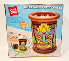 Hawaiian Tiki Inflable Fiesta Enfriador Gigante 3 pies Bebidas Piscina Luau Bar 3 pies NUEVO