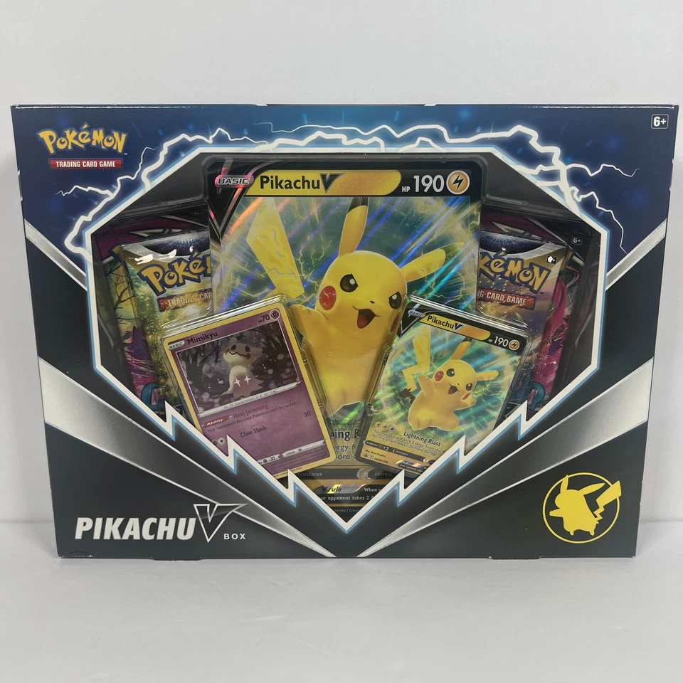 Pokémon TCG:Pikachu V 盒 批量 2 件 密封 – 4 件 Fusion Strike + 4 个明亮的星星 — 第 2/4 张图片