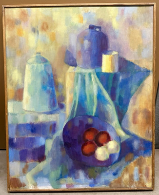 Beautiful Expressive Contemporary Oil Painting Still Life Modernist Abstraction