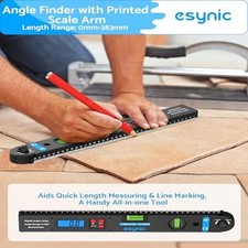 eSynic 16 Inch Digital Angle Finder 225° Aluminum Protractor with Scale