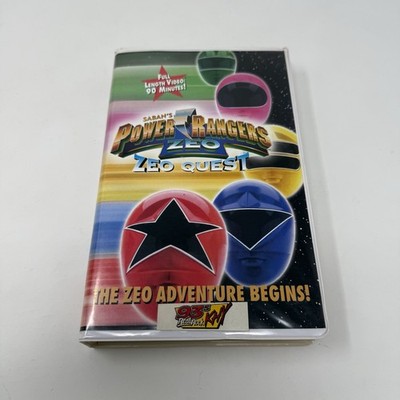 1996 Power Rangers Zeo Quest VHS Tape In Clamshell Zeo Adventure Begins
