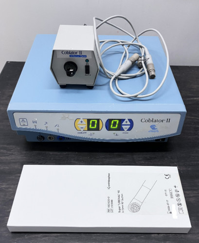 Arthrocare Coblator II with Footswitch Flow Control Valve and Accessories