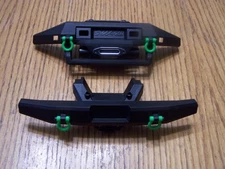 Fit Traxxas TRX-4 SPORT Front & Rear Bumpers Bumper Mounts 82044-4 Green D Rings