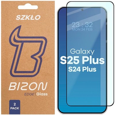 2x Schutzglas für Galaxy S25 Plus/S24 Plus Bizon Displayschutzglas Hartglas Glas