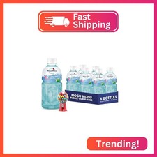 Mogu Mogu Drink Bubble Gum (6 Bottles) Delicious drinks made with nata de coco (