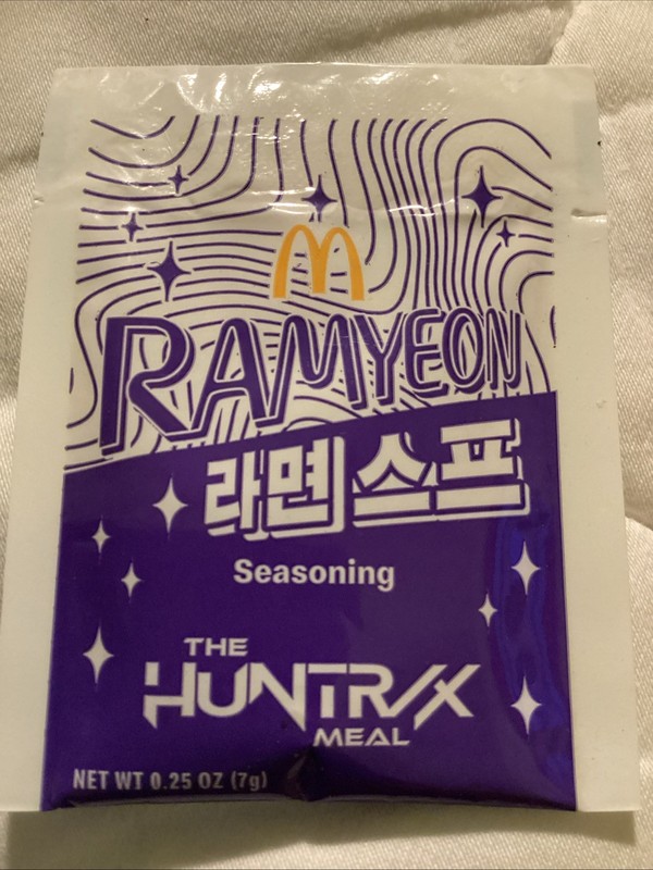 McDonald's Seasoning Packet Collectible Ramyeon Huntrixx Meal 2026