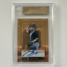 2025 Leaf Metal Baseball Jacob Cozart Auto 1/1 Pre-Production Proof Gold Lazer