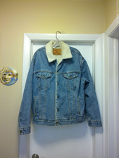 Vintage 90's Levi Strauss Men's Sz. Large Sherpa Lined Trucker Jacket New No Tag