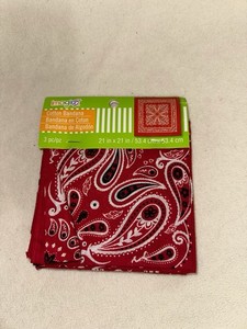 New Red Bandana Three Pack. One Size Fits