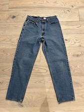 Vintage Levi’s 550 Relaxed Fit Jeans Blue Denim 34x34 USA Made Classic Tapered