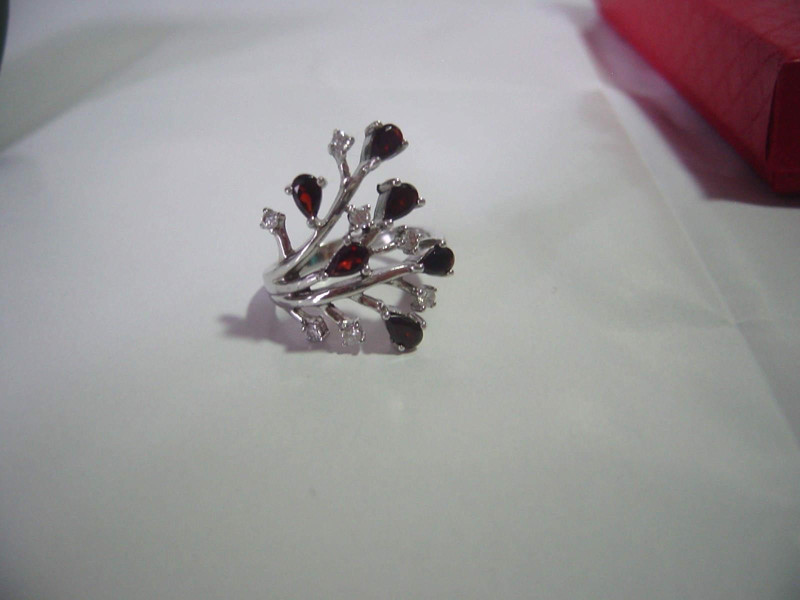 superb Solid Silver chunky large Ring-natural pyr… - image 3