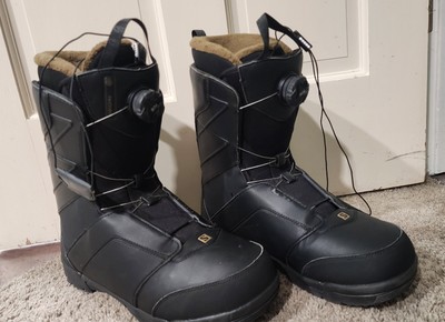 Slightly Used Solomon Faction Boa Snowboard Boots Mens 12 Black