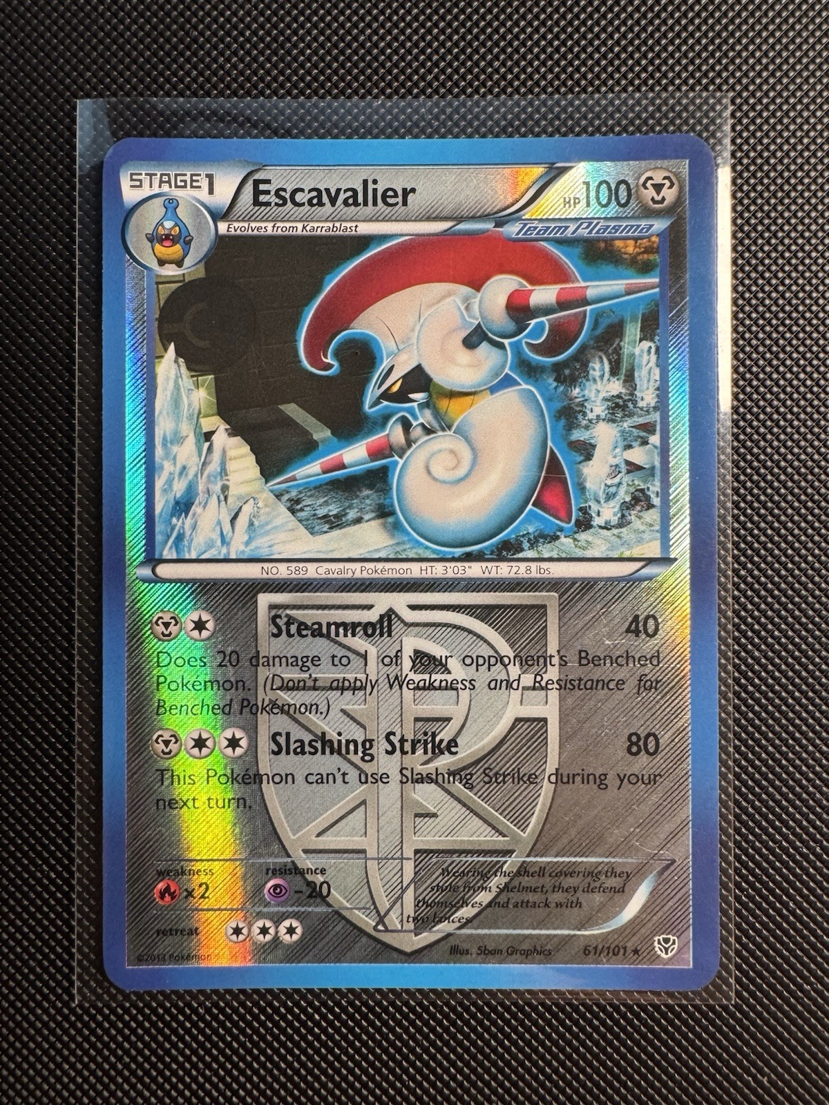 Escavalier - 61/101 - Reverse Holo Rare - Plasma Blast - Pokemon TCG - LP