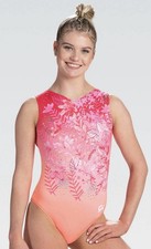 GK Elite Flowers In The Wild Workout Leotard Child Small Excellent Condition 