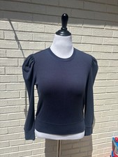 BNWT Brooks Brothers Womens Navy Shoulder Detail Sweatshirt in Large