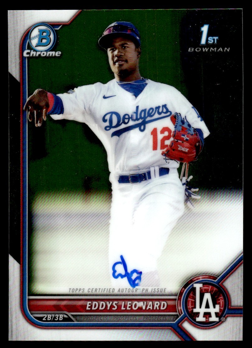 2022 Bowman Chrome 1ST Eddys Leonard Auto