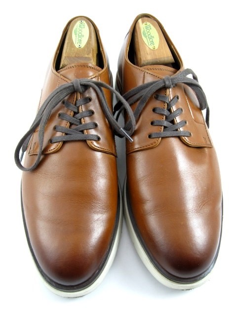 SAOLA Allen Edmonds "CARSON" Pelle IBRIDO STRINGATO Derby 9 D Peperoncino INDOSSATO UNA VOLTA (610N)