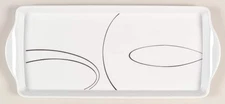 Corning Corelle Simple Lines  Melamine Rectangular Handled Tray 6522738
